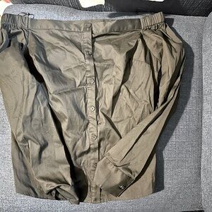 Black off the shoulder top